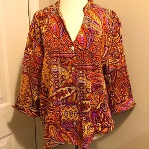 Vintage ALFRED DUNNER Petite Button Down Shirt